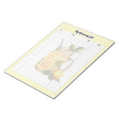 Schattigee Lemon Pie boodschappenlijst Notitieblok (Schuin)