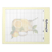 Schattigee Lemon Pie boodschappenlijst Notitieblok (Voorkant)