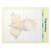 Schattigee Lemon Pie Pantry Inventarislijst Notitieblok (Voorkant)