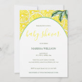 Schattigee Lemon Slices Waterverf Handgeschilderd Kaart (Voorkant)