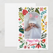 Schattigee lente bloeit baby's zalige Pasen Feestdagenkaart (Voorkant / Achterkant)