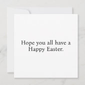 Schattigee lente Happy Easter Collage Kaart (Achterkant)