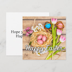 Schattigee lente Happy Easter Collage Kaart