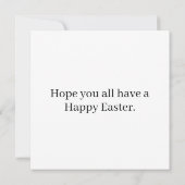 Schattigee lente Happy Easter Flowers & Egg Collag Kaart (Achterkant)