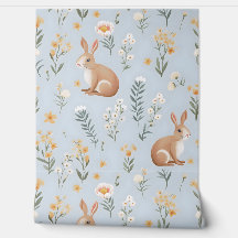 Schattigee lente konijnen en bloemen