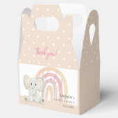 Schattigee Lente Olifant Waterverf Illustratie Bedankdoosjes (Geopend)