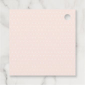 Schattigee Lente Olifant Waterverf Illustratie Bedankjes Labels (Achterkant)