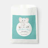 Schattigee Lente Olifant Waterverf Illustratie Bedankzakje (Voorkant)