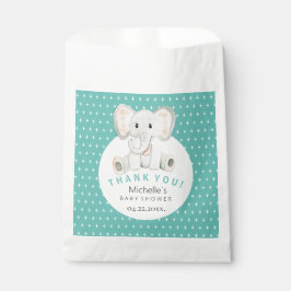 Schattigee Lente Olifant Waterverf Illustratie Bedankzakje