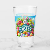 Schattigee lente/paashaas met ei glas (Achterkant)