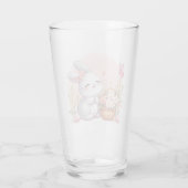Schattigee lente/paashaas met ei glas (Achterkant)