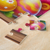 Schattigee lente/paashaas met ei legpuzzel (Zijkant)