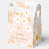 Schattigee lente roze geel madeliefje meisje douch bedankdoosjes (Geopend)