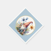 Schattigee lente tuin party gnoom servet (Hoek)