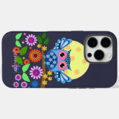 Schattigee lente Uil & aangepaste Naam Case-Mate iPhone Case (Achterkant (horizontaal))