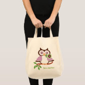 Schattigee lenteuil met een bloemetje in haar snav tote bag (Voorkant (product))