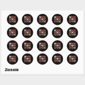Schattigee Leopard Cheetah Print Coquette Bows Gir Ronde Sticker (Vel)
