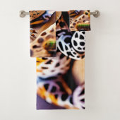 Schattigee Leopard Gecko Sunset Desert Design Bad Handdoek (Insitu)