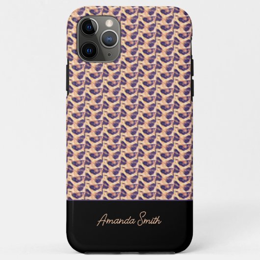 Schattigee Leopard Pattern Thermal Tumbler Case-Mate iPhone Case (Achterkant)