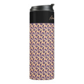 Schattigee Leopard Pattern Thermal Tumbler Thermosbeker (Gedraaid links)