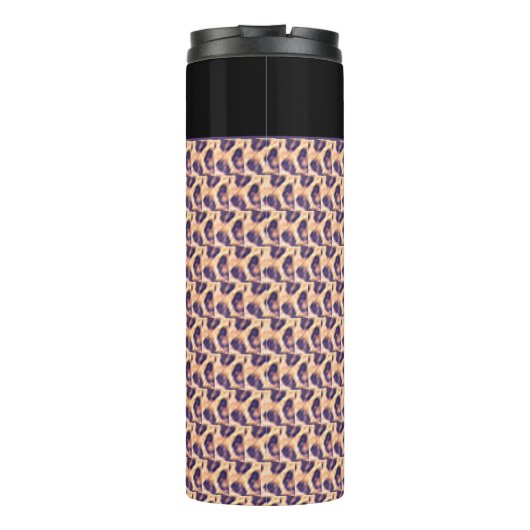 Schattigee Leopard Pattern Thermal Tumbler Thermosbeker (Achterkant)