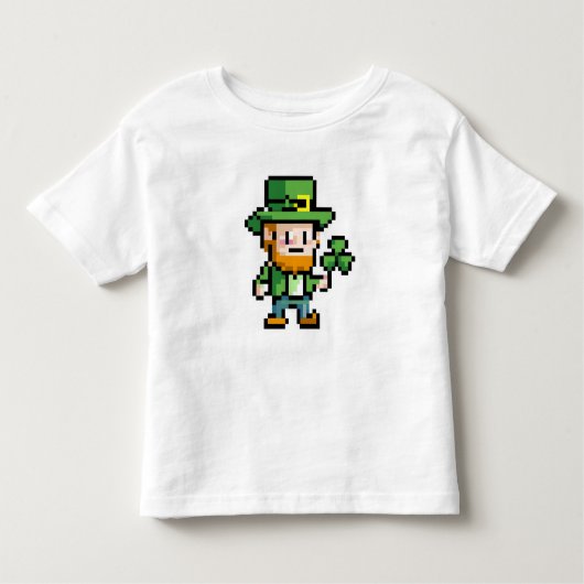 Schattigee Leprechaun Shamrock Lucky St. Patrick's Kinder Shirts (Voorkant)