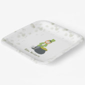 Schattigee Leprechaun St. Patrick's Day gepersonal Papieren Bordje (Gebogen)