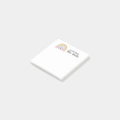 Schattigee leraar regenboog appelpotlood "een noti post-it® notes (Schuin)