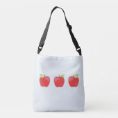 Schattigee lerarenappels gepersonaliseerd crossbody tas (Achterkant)