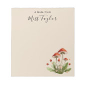 Schattigee lerarenwaardering Terug naar school Not Notitieblok (Voorkant)