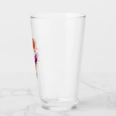 Schattigee Lesbische Sapphic LGBT Pride Flag Ice C Glas (Links)