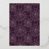 Schattigee "Lets Get Spooky" Retro Halloween Party Folie Uitnodiging (Achterkant)