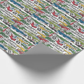 Schattigee leuke alligators spelen voetbalverjaard cadeaupapier (Hoek)