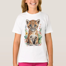 Schattigee leuke bobcat welp t-shirt