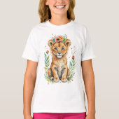 Schattigee leuke bobcat welp t-shirt (Voorkant)