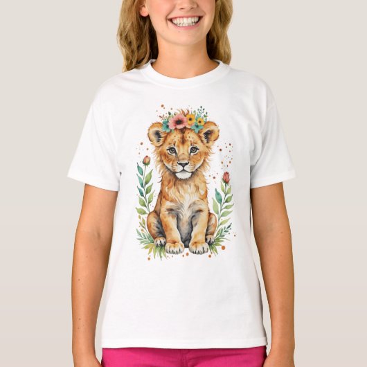 Schattigee leuke bobcat welp t-shirt (Voorkant)