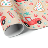 Schattigee leuke feestelijke klassieke kerst cadeaupapier (Rol Hoek)