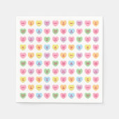 Schattigee leuke girly aangepaste conversatie snoe servet (Voorkant)