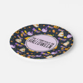 Schattigee Leuke Halloween Kostuum Pompoen Papieren Bordje (Gekanteld)