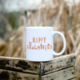 Schattigee leuke Happy Halloween Retro Koffiemok
