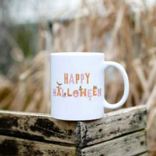 Schattigee leuke Happy Halloween Retro Koffiemok