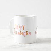 Schattigee leuke Happy Halloween Retro Koffiemok (Voorkant links)