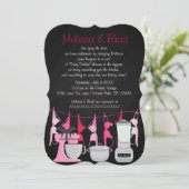 Schattigee Leuke Keuken Lingerie Bruids Douche Uit Kaart (Staand voorkant)