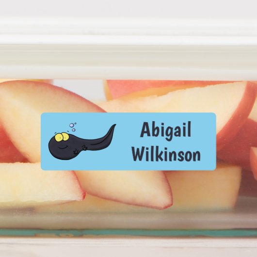 Schattigee leuke kikkervisje cartoon gepersonalise labels (Aangebracht)