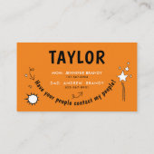 Schattigee Leuke Oranje Speeldate Mama Vrienden Be Visitekaartje (Achterkant)