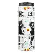 Schattigee leuke quotes/cat thermosbeker (Achterkant)