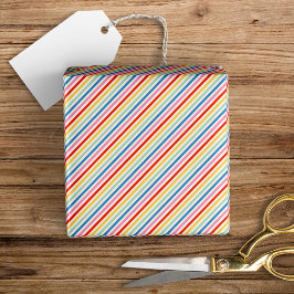 Schattigee Leuke Retro Kleuren Stripe Patroon Cadeaupapier