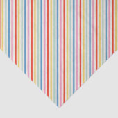 Schattigee Leuke Retro Kleuren Stripe Patroon Tissuepapier (Detail)