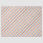Schattigee Leuke Retro Kleuren Stripe Patroon Tissuepapier (Voorkant)