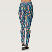 Schattigee leuke smaken Kleurrijk Ice Cream Cone P Leggings (Achterkant)